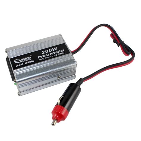 CAR 200W DC 12V to AC 220V Car Power Inverter Get2016-in Car Inverters ...