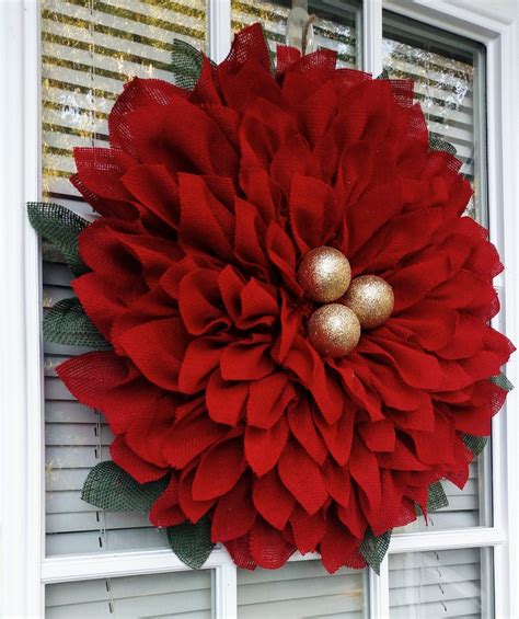 Poinsettia Wreath Christmas