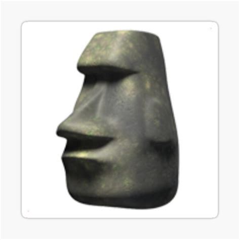 "Multiple Moai Bruh Emoji Rock" Sticker for Sale by Yeeeyeee0 | Redbubble