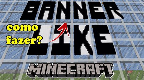 Como Fazer Banner No Minecraft Com Letras - Como