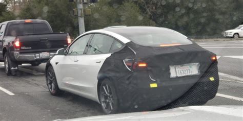 Refreshed Tesla Model 3 Spotted on the Streets Again - EVMagz