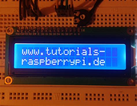 Raspberry Pi LCD Display: 16x2 Characters Display (HD44780)