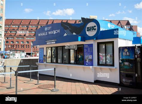 New England Aquarium whale watch ticket office Boston waterfront USA Stock Photo - Alamy