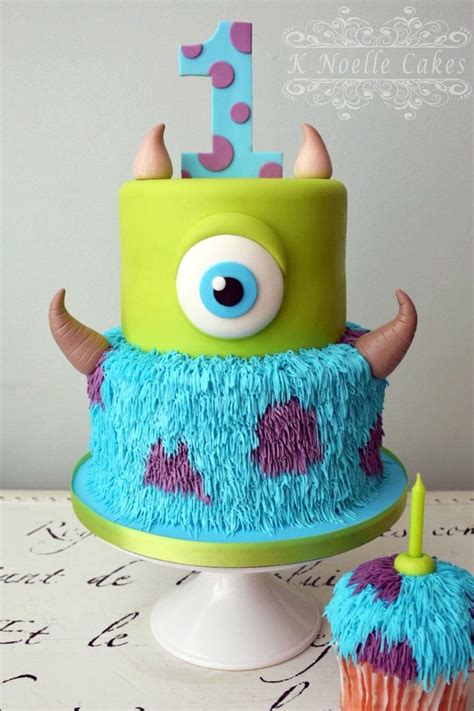 Monster Inc. cake by K Noelle Cakes | Monster inc birthday, Monster 1st ...