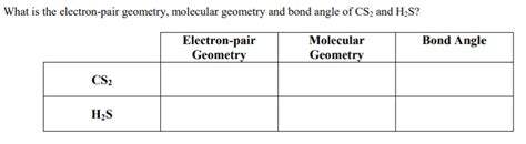 Solved What is the electron-pair geometry, molecular | Chegg.com