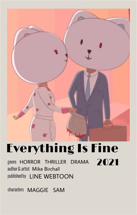 Everything is Fine WEBTOON poster | Webtoon, Webtoon comics, Comic poster