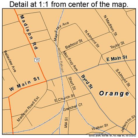 Orange Virginia Street Map 5159496