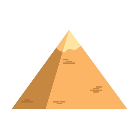 Egyptian pyramid vector design illustration isolated on white background 1844041 Vector Art at ...