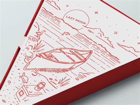 Lazy Moon Slice Box by Evan Travelstead on Dribbble