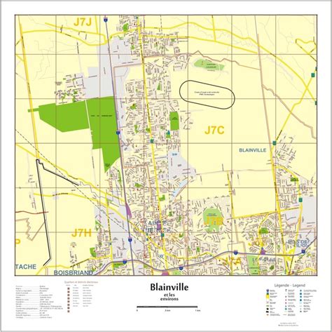 Carte murale Blainville et les environs | Wall maps, Map, Map screenshot