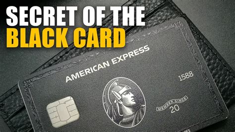 The Secret Of The Black Card | American Express Black Card - YouTube