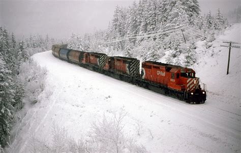 The train is trough the Spiral Tunnels and is about to go through a significant slide area, and ...