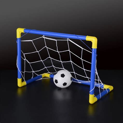 2018 New Folding Mini Football Soccer Goal Post Net Set With Pump Kids Sport Indoor Outdoor Game ...