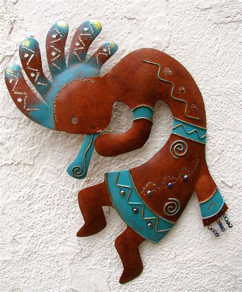 Wall hanging metal kokopelli southwest wall decor | Wall decor, Gold ...