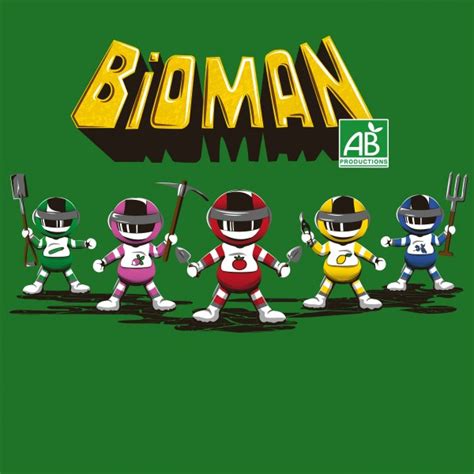 Bioman Parody green shirt