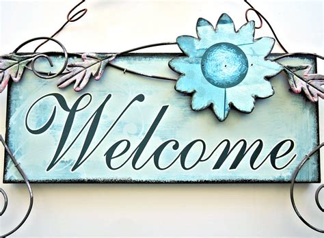 Free Images : banner, decor, font, outdoors, welcome, painted door sign ...