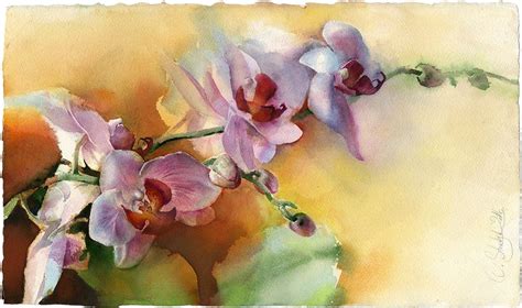 Orchidee Blume Kunstdruck von Aquarell Druck von rosa - Etsy.de | Sonnenblumen malerei, Blumen ...