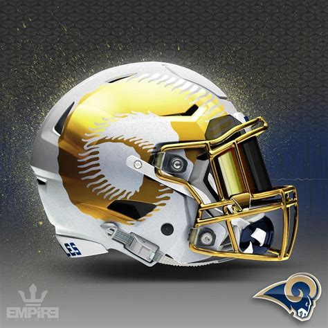 White version of the Rams helmet with a gold chrome horn. I just ...