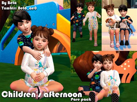 The Sims Resource - Children's afternoon (Pose Pack)