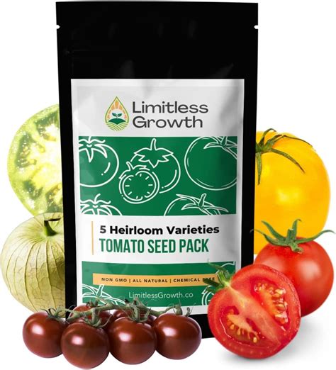 Tomato Heirloom Seed Varieties - 5 Varieties - Seeds for Your Canada Survival Garden! Tomato ...