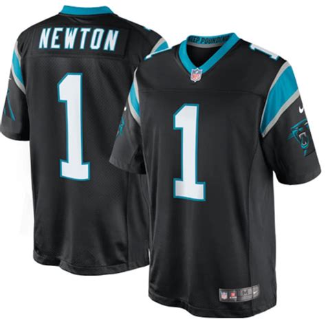 Men's Carolina Panthers Cam Newton Nike Black Limited Jersey