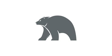 bear silhouette logo vector animals,Silhouette of a polar bear 8959864 ...