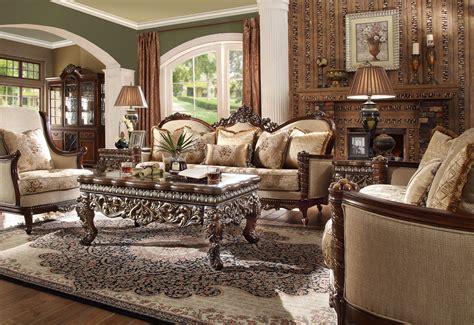 HD 92 Homey Design upholstery living room set Victorian, European & Classic design Sofa Set