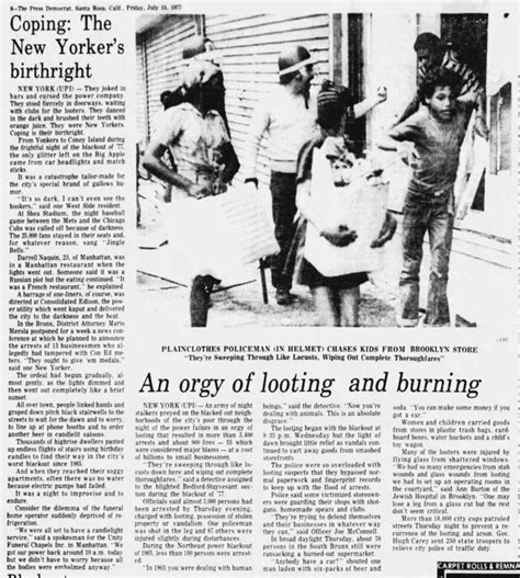 How American Newspapers Reported the New York Blackout of 1977 - The Bowery Boys: New York City ...