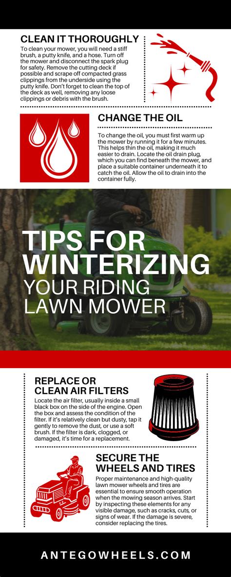 Tips for Winterizing Your Riding Lawn Mower