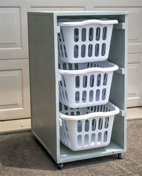 DIY Laundry Basket Holder - Free Pdf Plans | Diy laundry basket ...