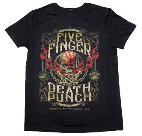 five-finger-death-punch-100-proof-t-shirt | AxeDr.com