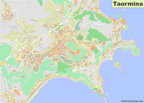 Detailed Map of Taormina