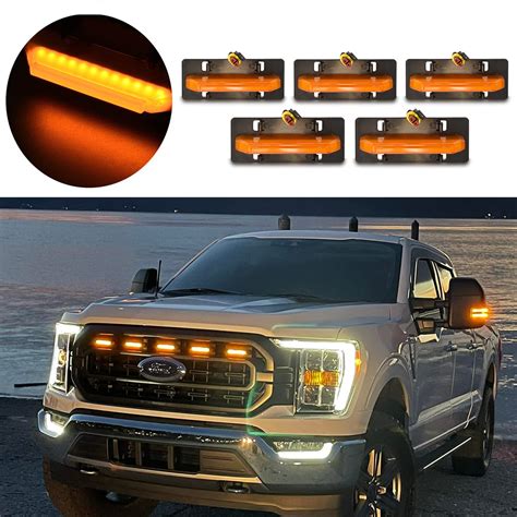 Buy LED Grille Light For Ford F150 XL XLT OEM Grill, for 2021 2022 2023 F150 grill lights ...