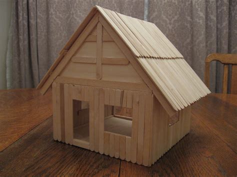 Almost Unschoolers: Basswood and Popsicle Stick Doll House (Man of the ...