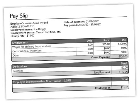 Payslip Template Free Download ~ Excel Templates