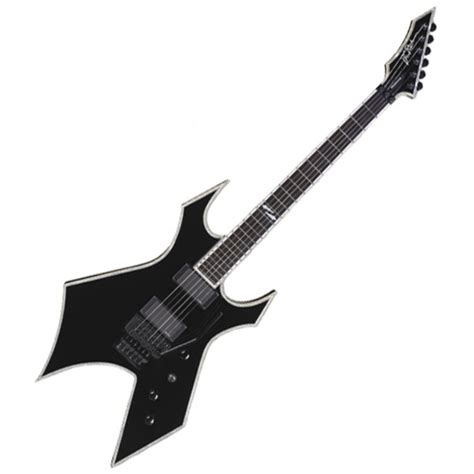 DISC BC Rich NJ Deluxe Warlock Guitar, Black at Gear4music