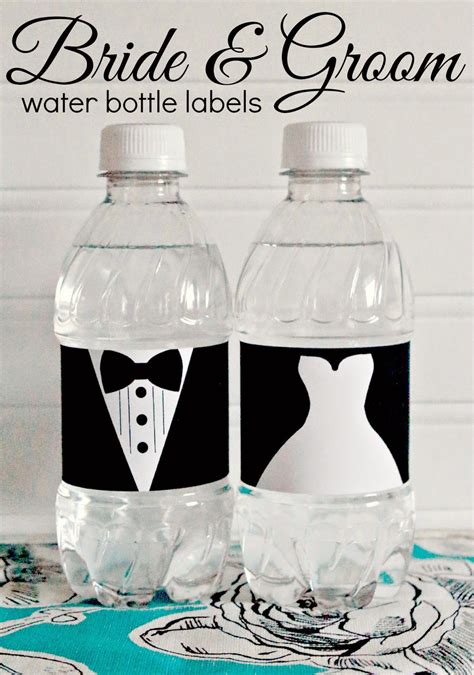 Diy Water Bottle Labels For Wedding / Wedding Bottle Water Labels ...