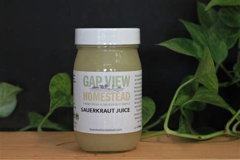 Sauerkraut Juice | Shop Organic Fermented Foods | Gap View Homestead