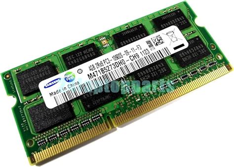 Samsung 4GB DDR3 1333MHz Unbuffered SODIMM 4GB DDR3 1333MHz Memory ...