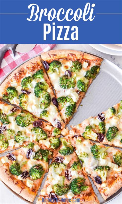 Broccoli Pizza (Easy Recipe) | Hello Little Home