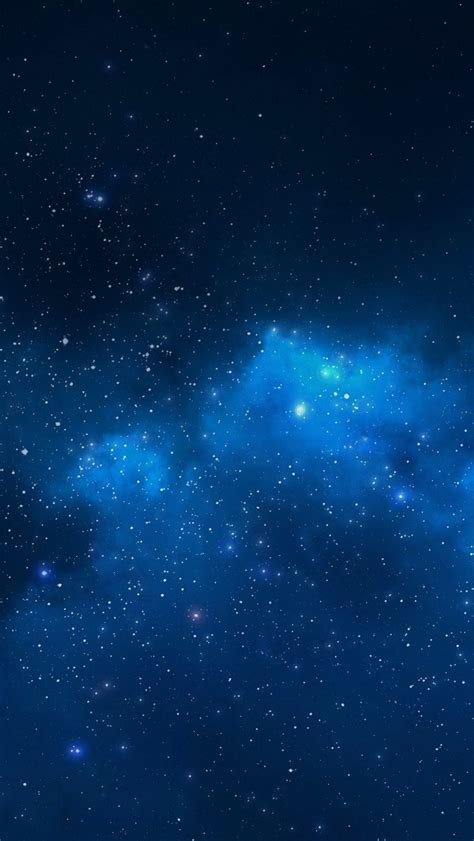 Blue Starry Night Sky Wallpaper - Free iPhone Wallpapers