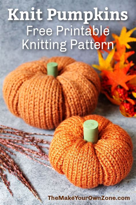 Two homemade knit pumpkins. via @bevmyo | Crochet pumpkin pattern ...