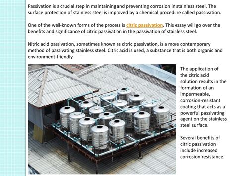 PPT - The Benefits of the Stainless Steel Passivation Process Driven by ...