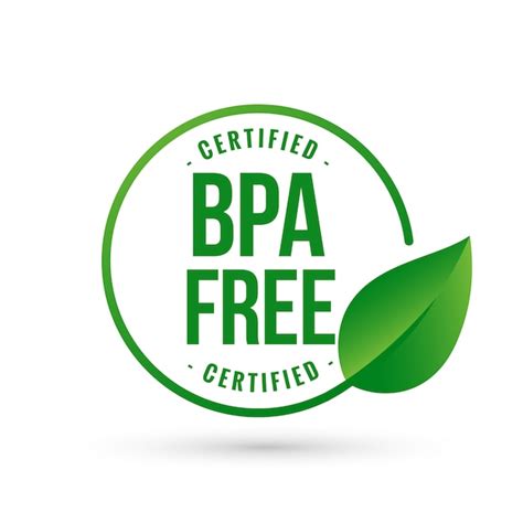 Free Vector | Certified bpa bisphenol free symbol