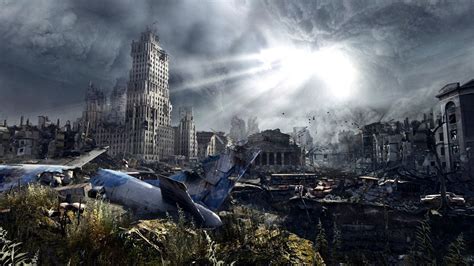 Post apocalyptic cities plane crash state university wallpaper