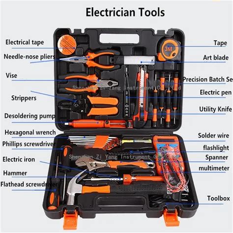 Electrical Toolbox Manually Household Tool kit Wrench Screwdriver Multimeter Soldering Iron Sets ...