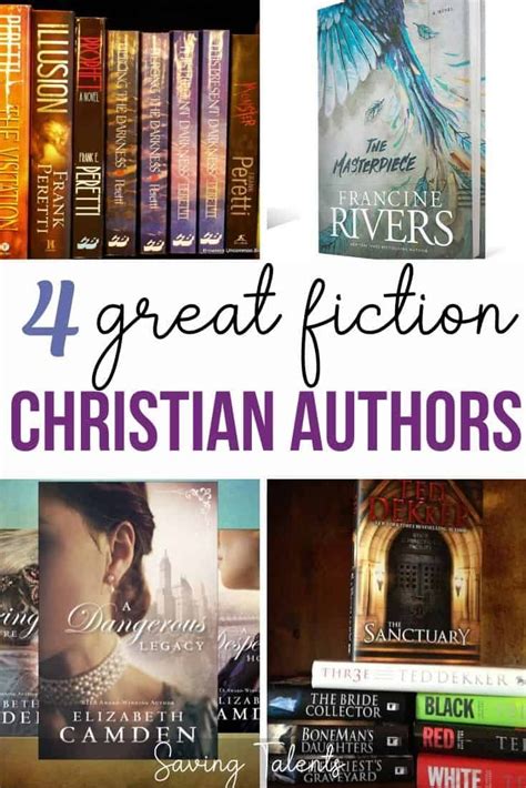 Here are four of the best Christian authors of fiction books! Read good, clean… | Christian ...