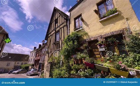 Historic French House. Medieval Houses, Normandy, France Stock Video ...