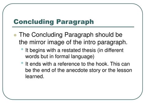 PPT - Using an Anecdote in an Introductory Paragraph PowerPoint Presentation - ID:154860