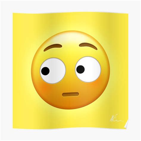 "Side Eye Face Emoji | Pop Art" Poster by williamcuccio | Redbubble